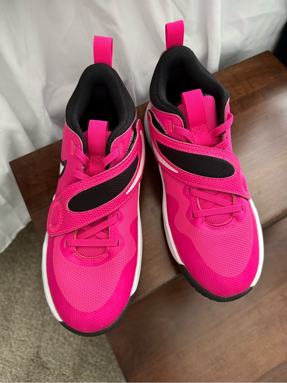 Nike Kids Hot Pink and Black Sneakers